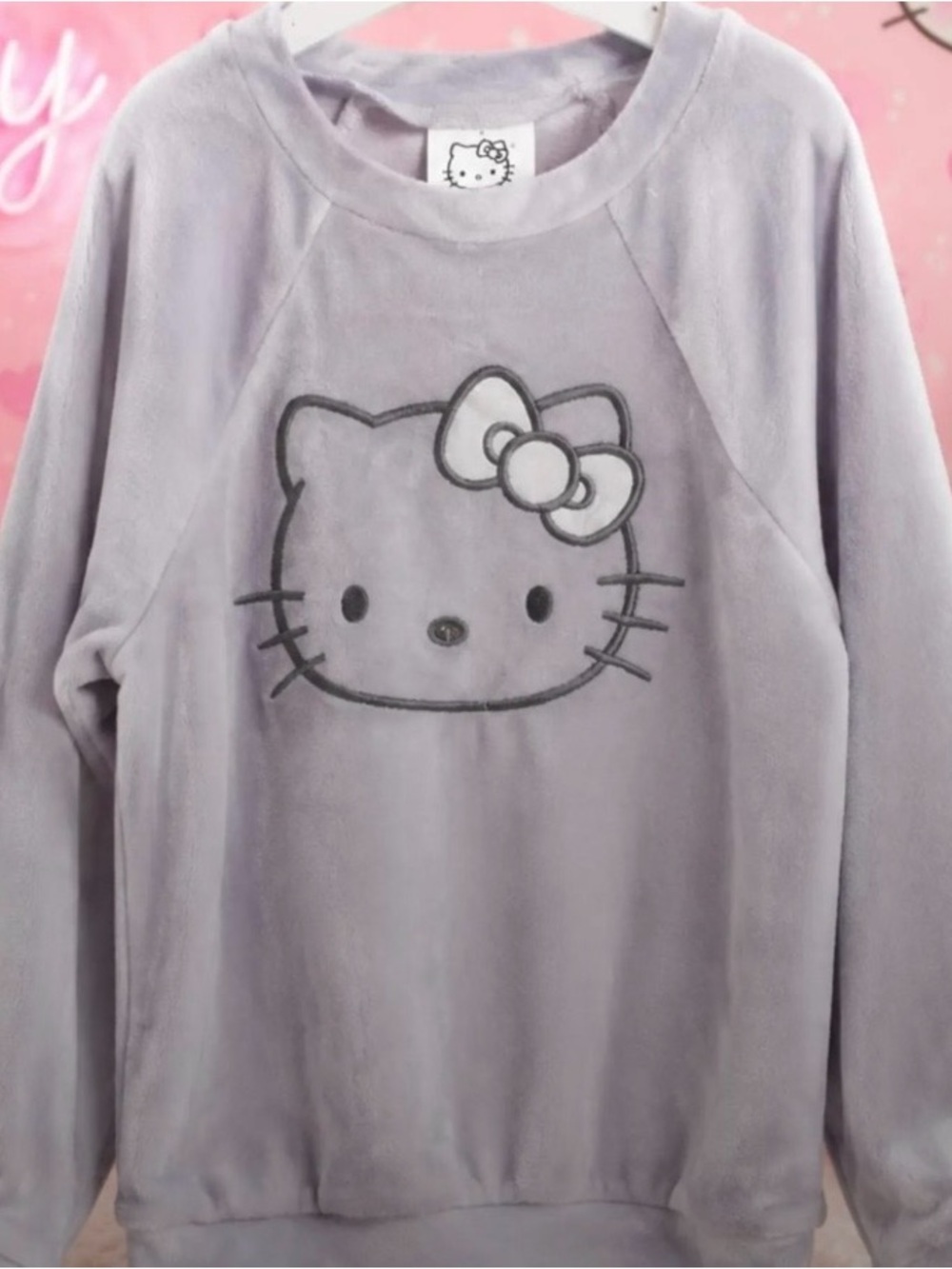Hello Kitty Lilac Kids Sweatshirt and Pants Velour Set Size 10